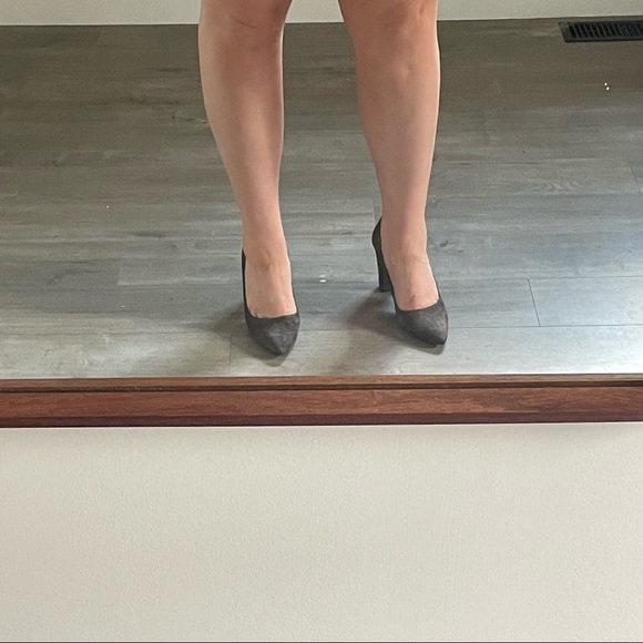 GRAVITY POPE 8.5-9 Brown Suede Block Heel Pumps ITALIAN MADE - Picture 5 of 9